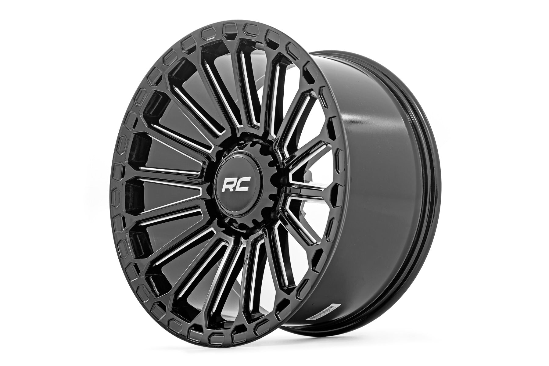 97 Series Wheel One-Piece Gloss Black 22x10 6x5.5 -25mm Rough Country