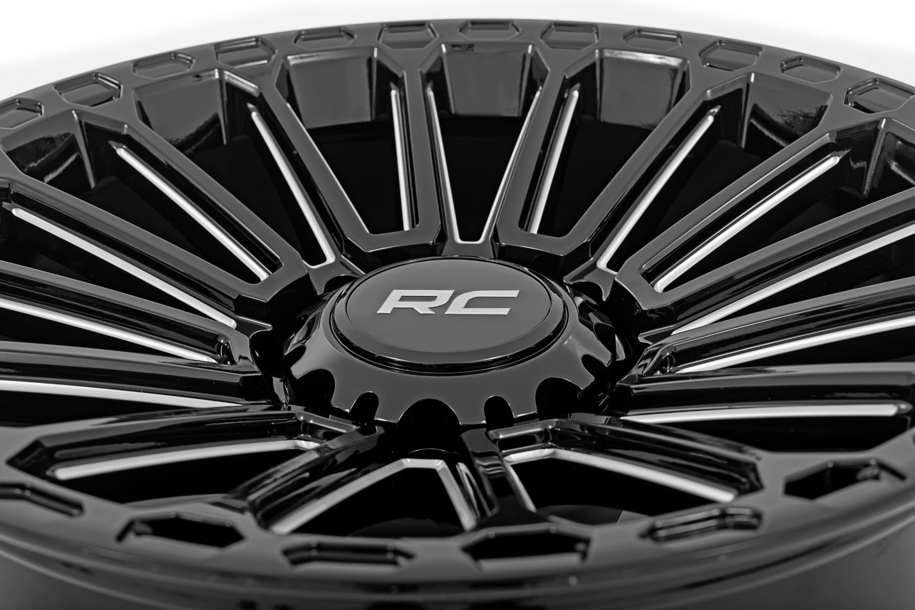 97 Series Wheel One-Piece Gloss Black 22x10 6x5.5 -25mm Rough Country