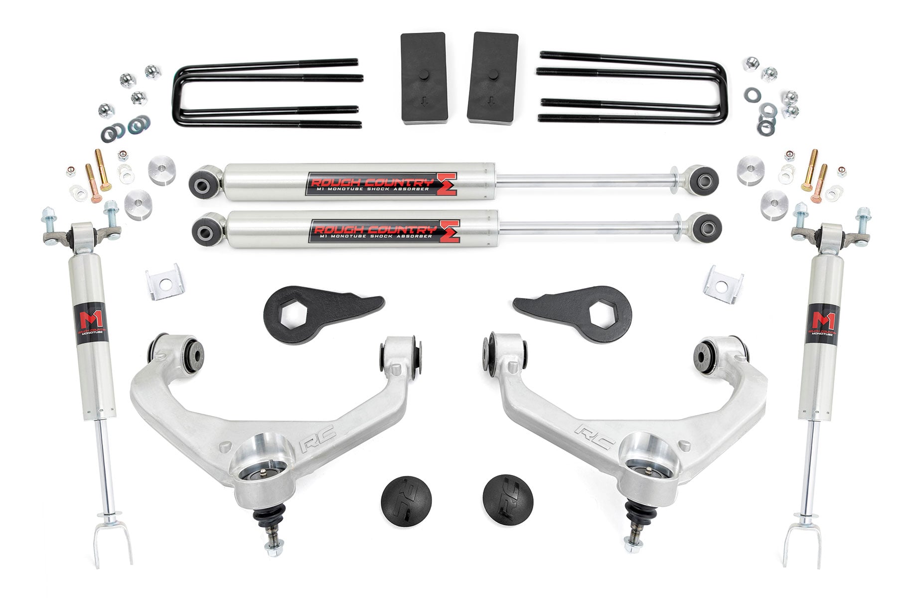 3.5 Inch Lift Kit M1 w/ Overloads Silverado/Sierra 2500HD/3500HD (11-19) Rough Country
