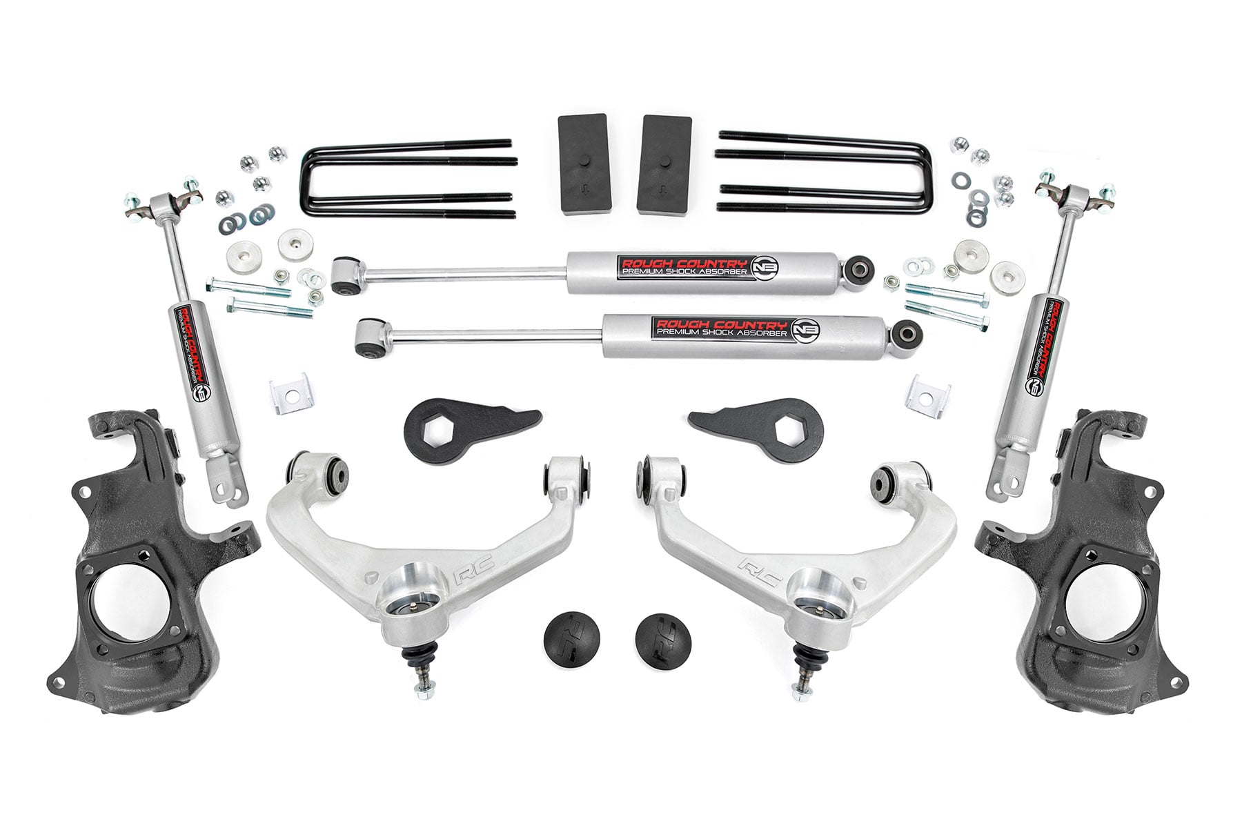 3.5 Inch Lift Kit Knuckle w/ Overloads Silverado/Sierra 2500HD/3500HD (11-19) Rough Country