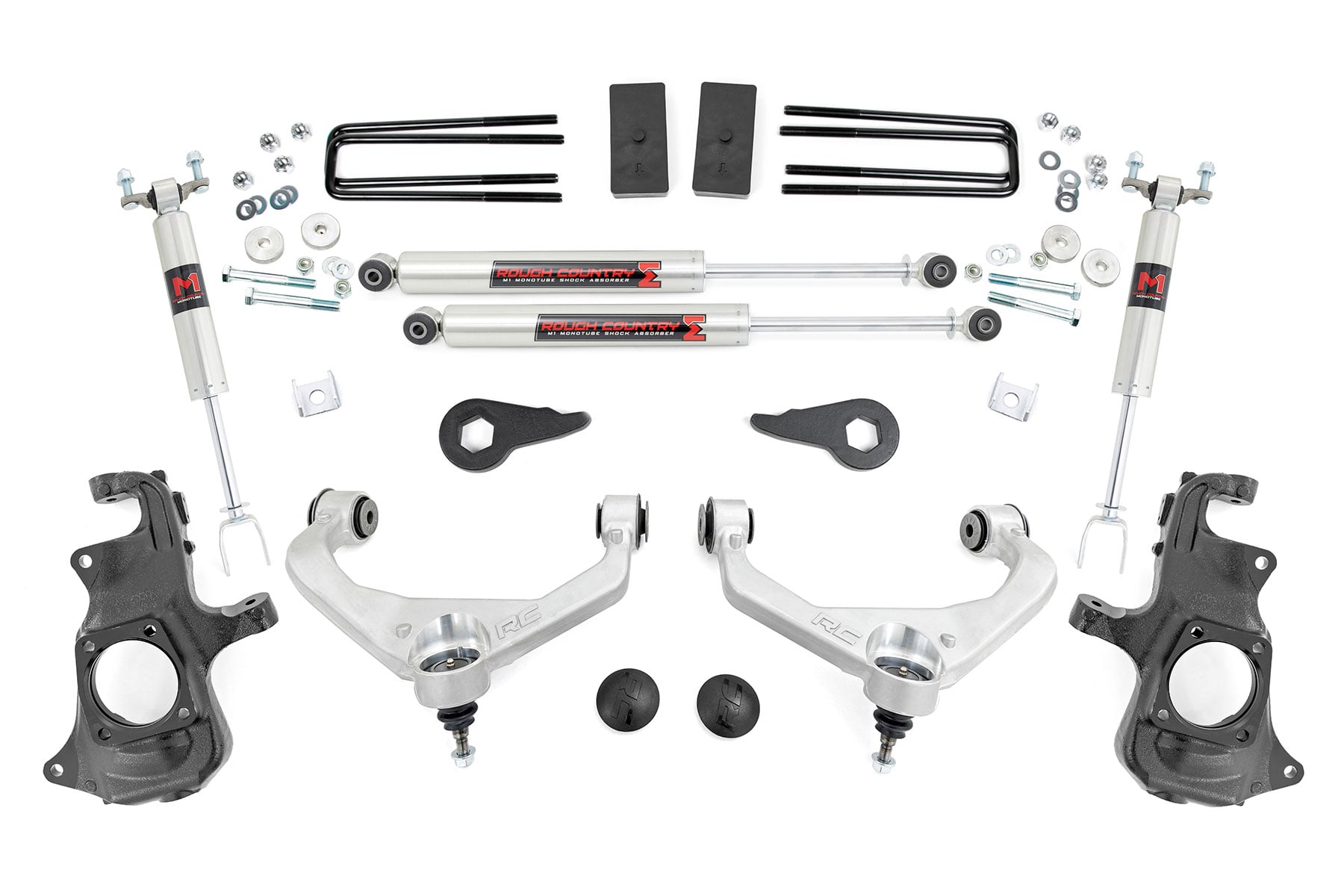 3.5 Inch Knuckle Lift Kit M1 w/ Overloads Silverado/Sierra 2500HD/3500HD (11-19) Rough Country
