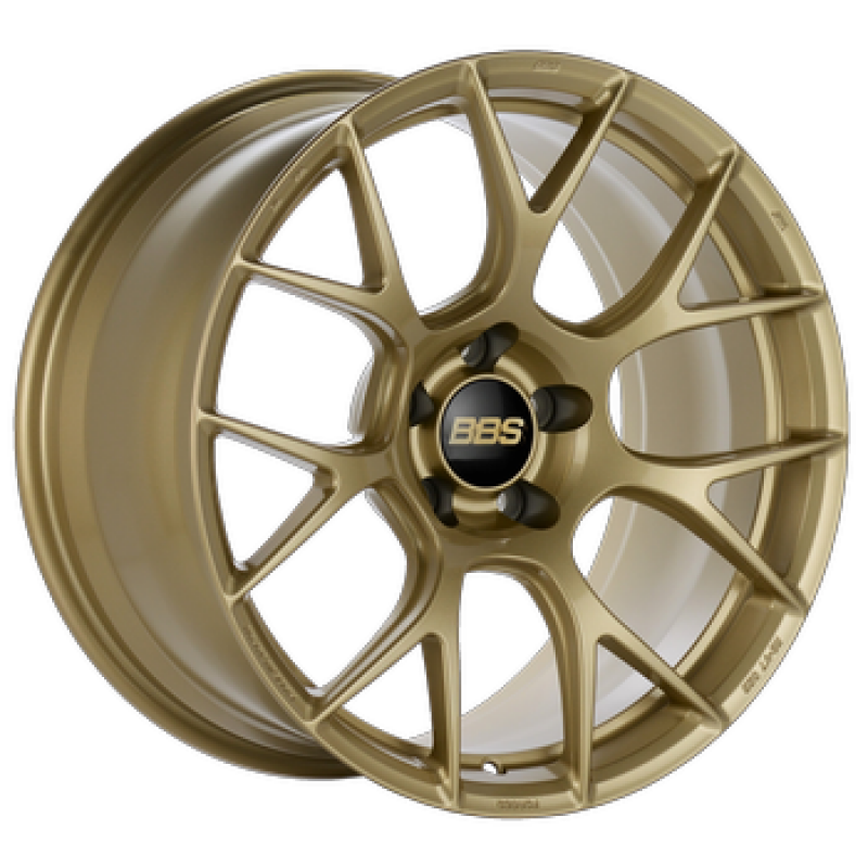 BBS RE-V7 19x10.5 5x120 ET35 PFS Gloss Gold Wheel - 82mm PFS/Clip Required