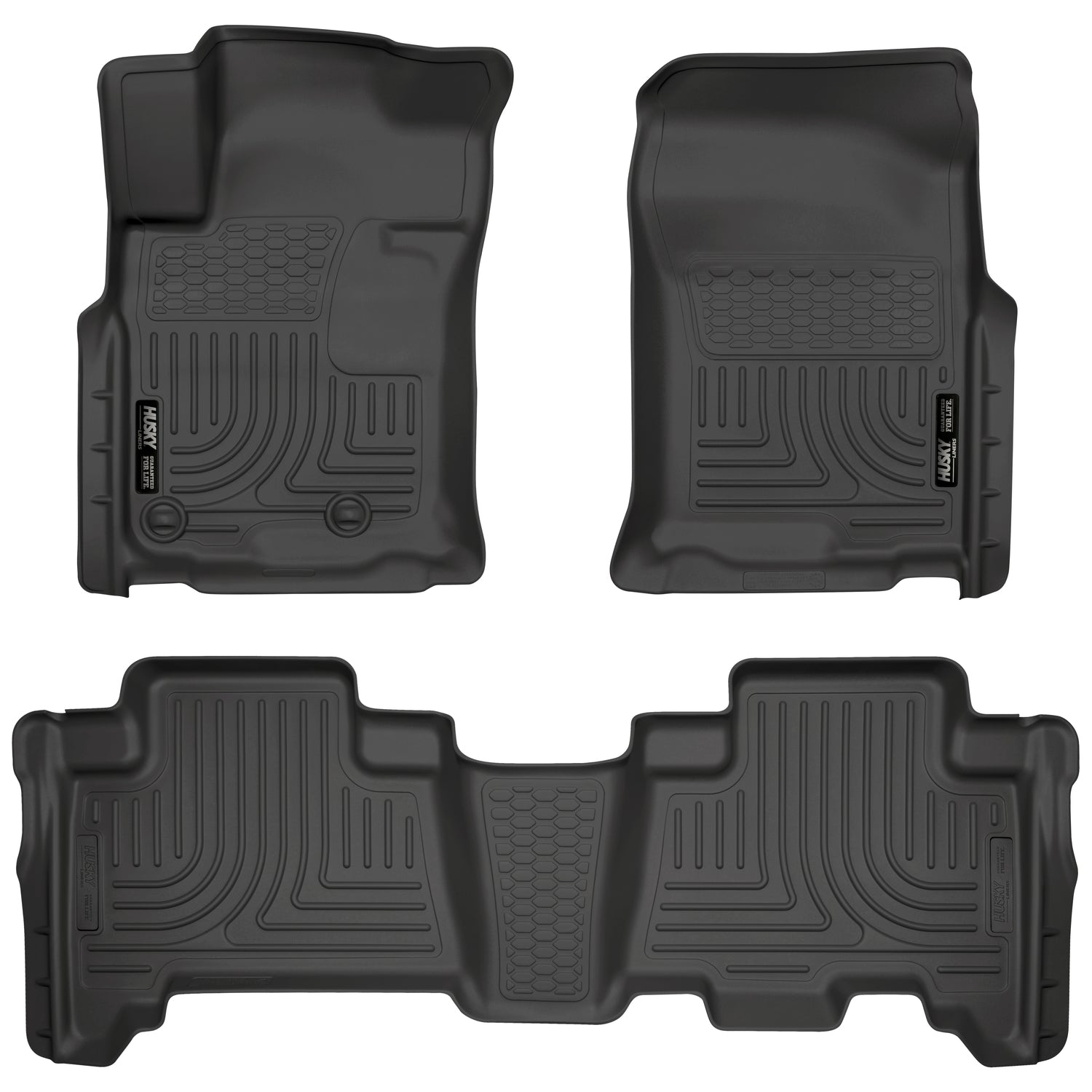 Weatherbeater Front & 2nd Seat Floor Liners For 2010-2013 GX460/4Runner Husky Liners