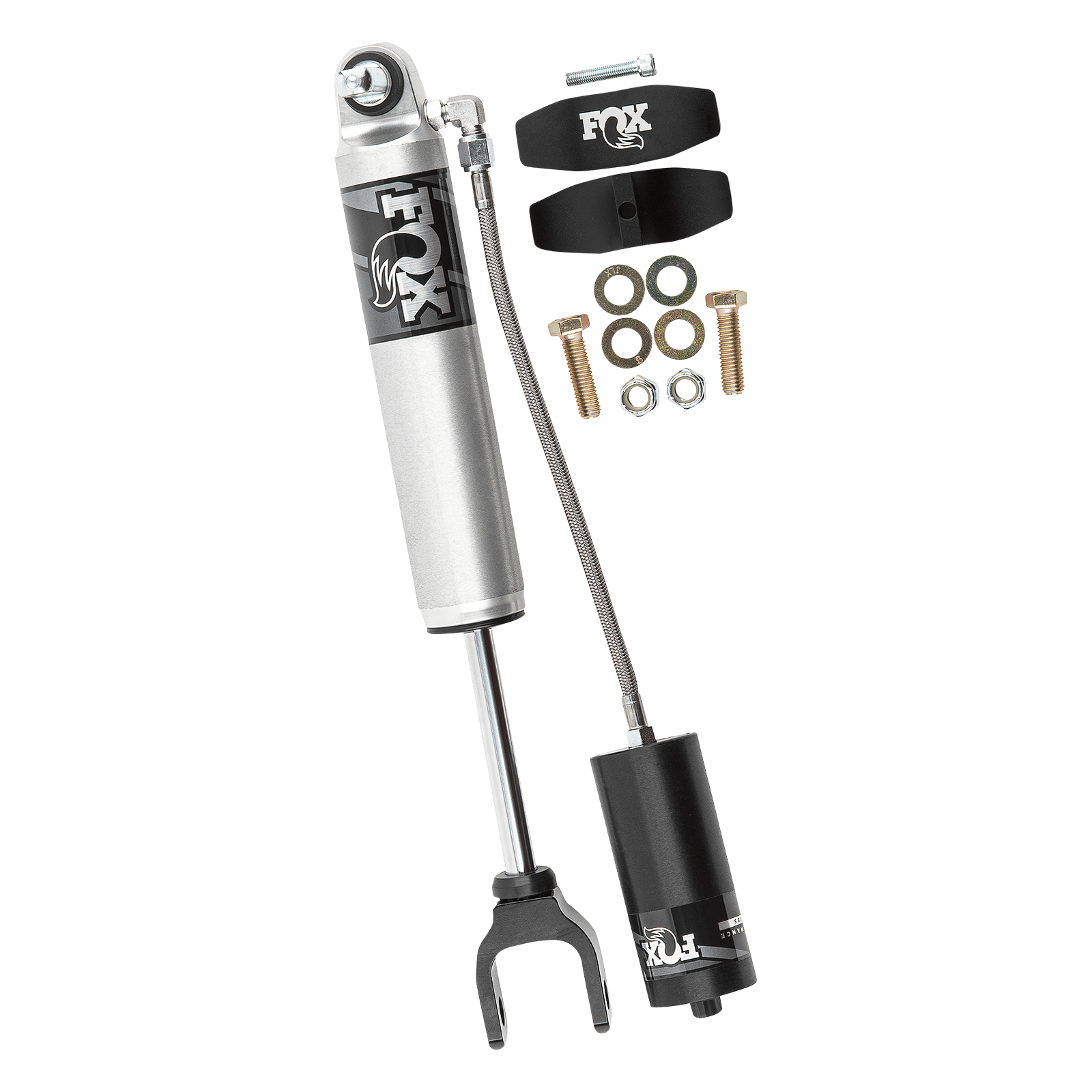 FOX 2.0 Remote Reservoir Front Shock | 0-1 Inch Lift | Performance Series | Chevrolet Silverado and GMC Sierra 2500HD (20-26)
