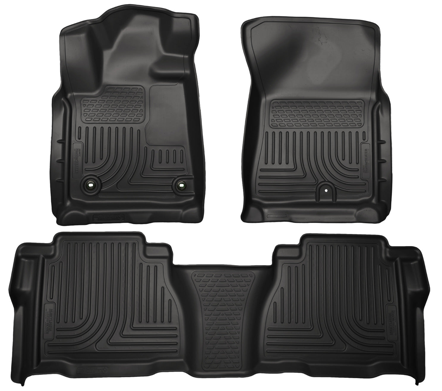 Weatherbeater Front & 2nd Seat Floor Liners (Footwell Coverage) For 2012-2013 Tundra Husky Liners