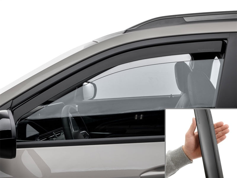 WeatherTech 24-26 Chevy Trax Front Side Window Deflectors - Matte Black