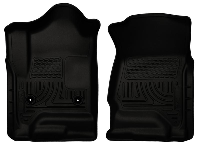 Husky Liners 14 Chevrolet Silverado 1500/GMC Sierra 1500 WeatherBeater Black Front Floor Liners