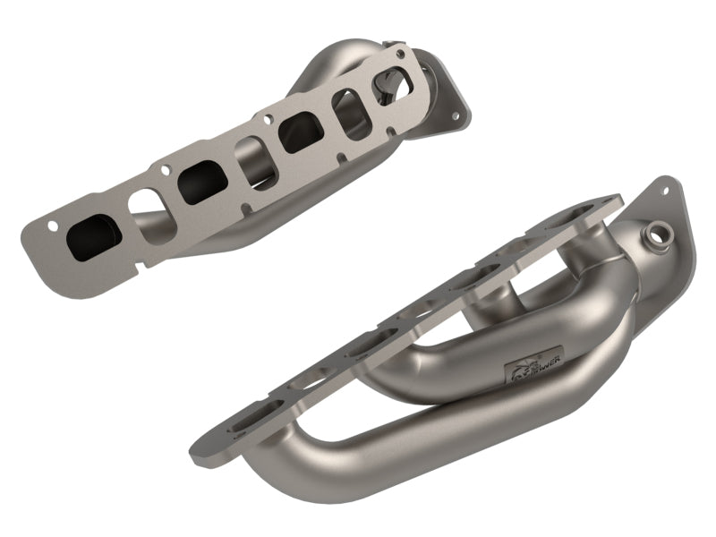 aFe Twisted Steel 2021+ Jeep Wrangler 392 JL 6.4L V8 Headers - Titanium Cerakote