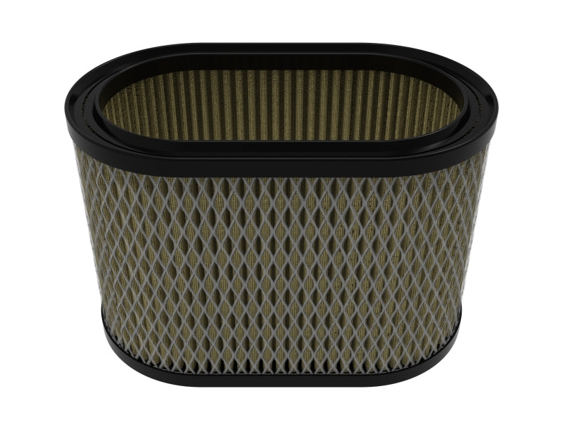 afe Magnum FLOW Round Racing Air Filter designed for Weber IDA 48 Carburetors, 6 inches in height, with a durable mesh design.