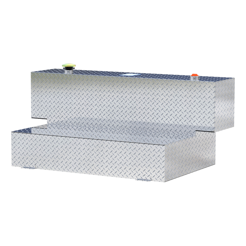 UWS Bright Aluminum HammerHead-Style 100-Gallon Aluminum L-Shape Transfer Tank Model TT-100HH