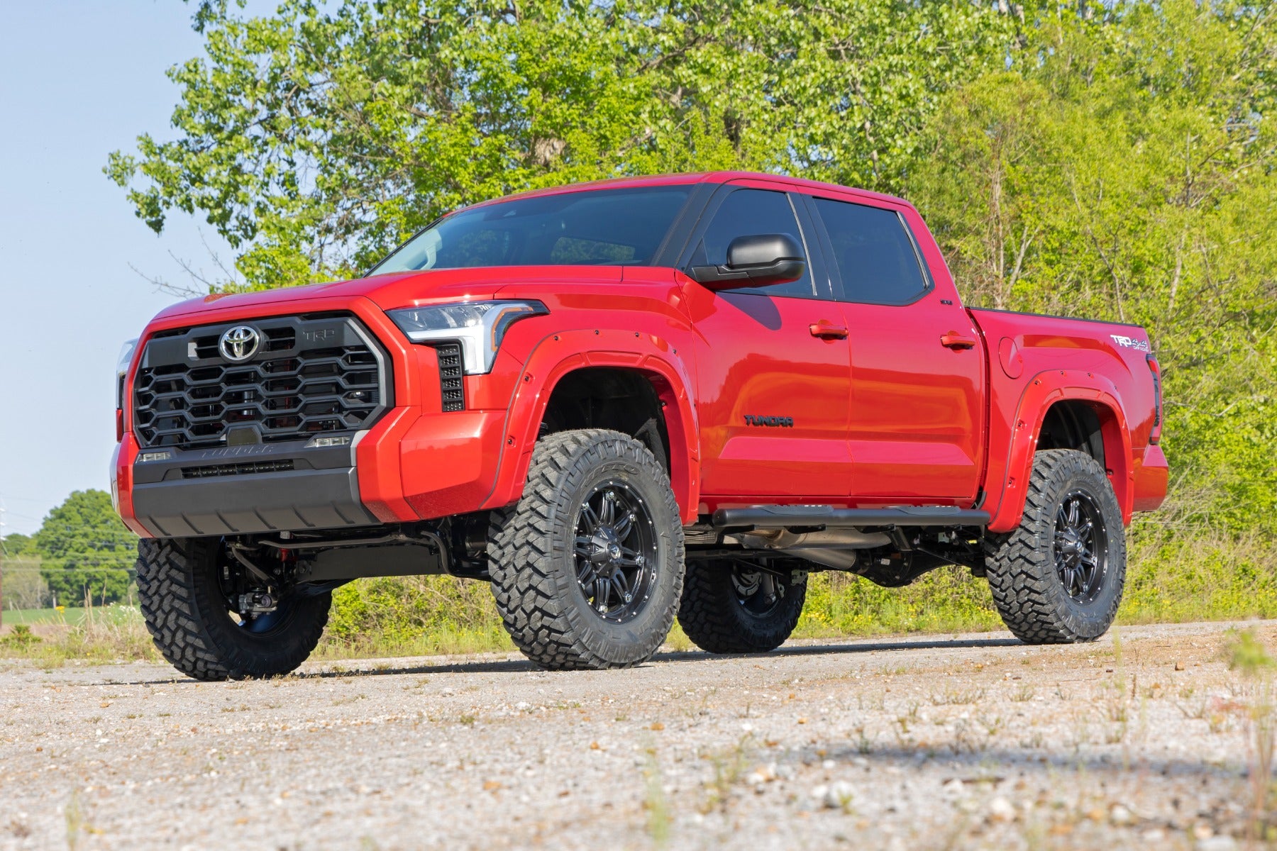 Defender Pocket Fender Flare Midnight Black Metallic Toyota Tundra (22-23) Rough Country