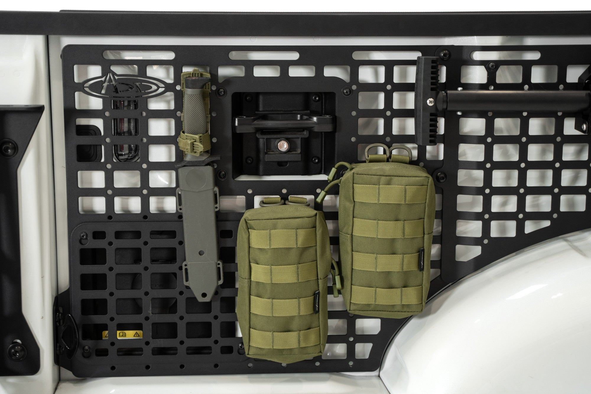 2021+ Ford F-150, F-150 Raptor 66 Inch Bed Bed Side Molle Passenger Side Center Only In Hammer Black Addictive Desert Designs