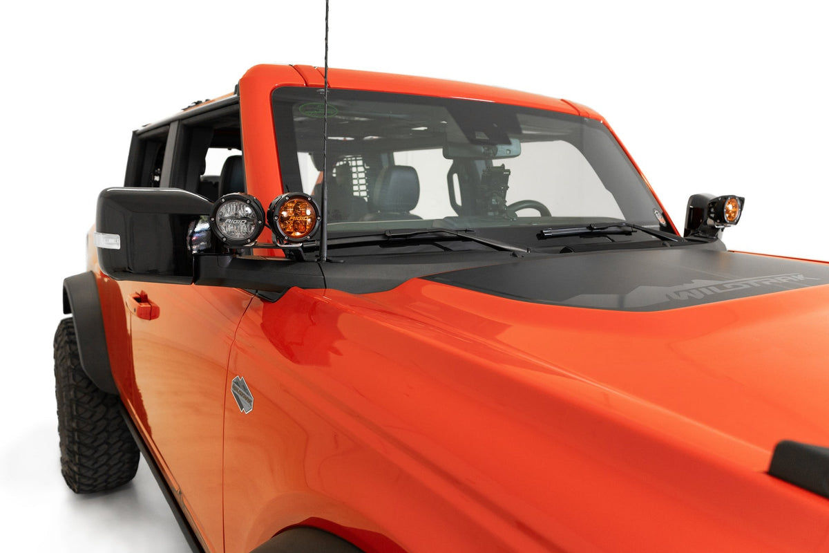 2021+ Ford Bronco, Bronco Raptor Dual Ditch Light Brackets Addictive Desert Designs