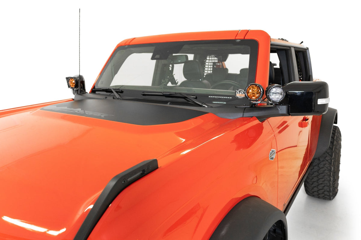 2021+ Ford Bronco, Bronco Raptor Dual Ditch Light Brackets Addictive Desert Designs