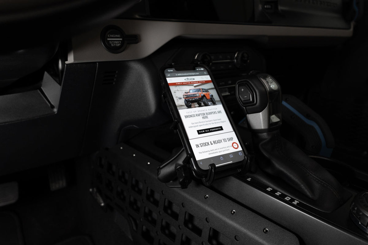 2021+ Ford Bronco, Bronco Raptor Center Console Molle Panels Addictive Desert Designs