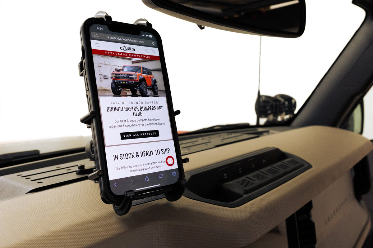 2021+ Ford Bronco Digital Device Dash Mount Addictive Desert Designs