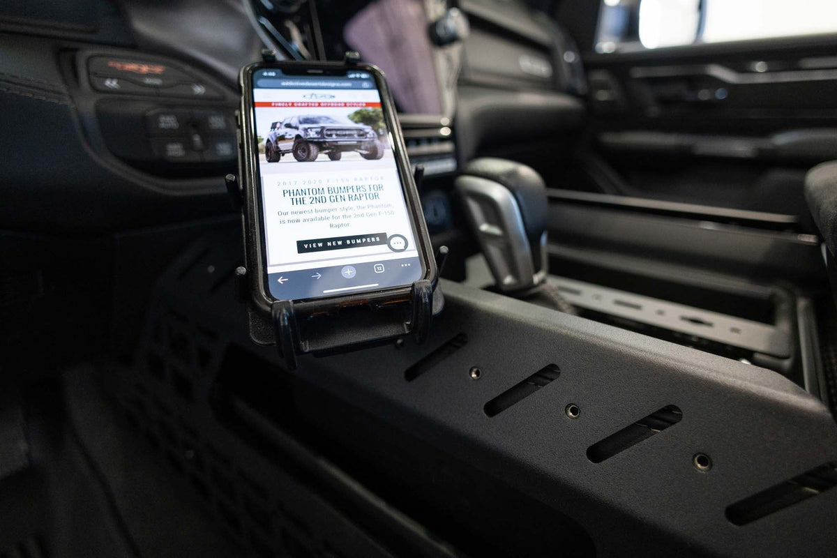 2021-2025 RAM 1500 TRX & RHO Center Console Molle Panels, Digital Device Bridge Addictive Desert Designs