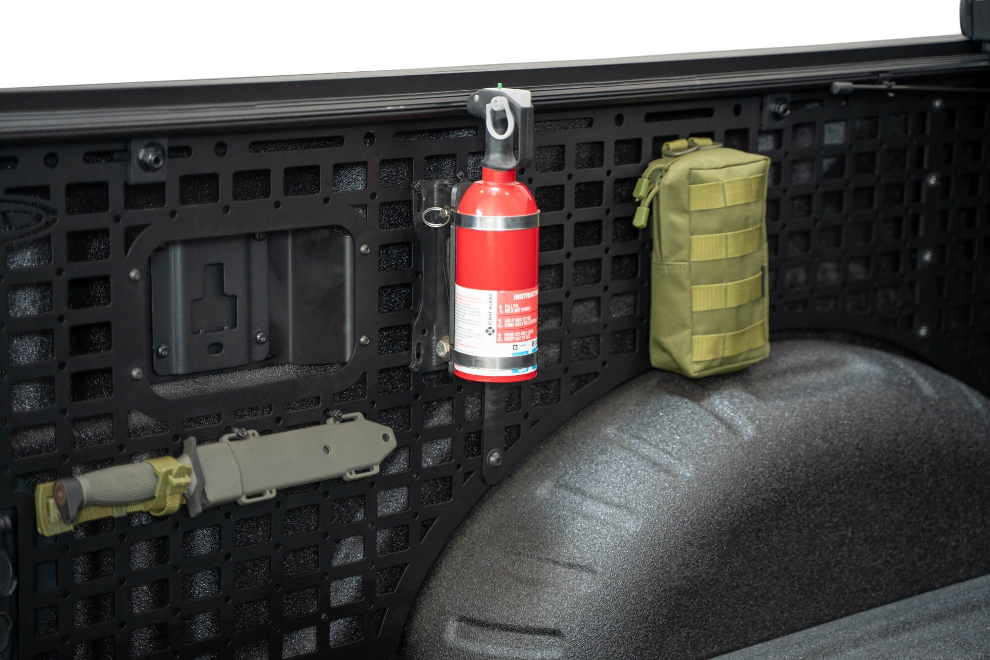 2023+ Ford Super Duty F-250 F-350 81.6 Inch Bed Bed Side Molle Passenger Side In Hammer Black Addictive Desert Designs