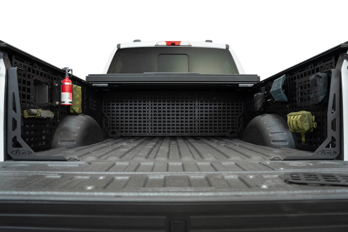 2023+ Ford Super Duty F-250 F-350 81.6 Inch Bed Bed Side Molle Passenger Side In Hammer Black Addictive Desert Designs