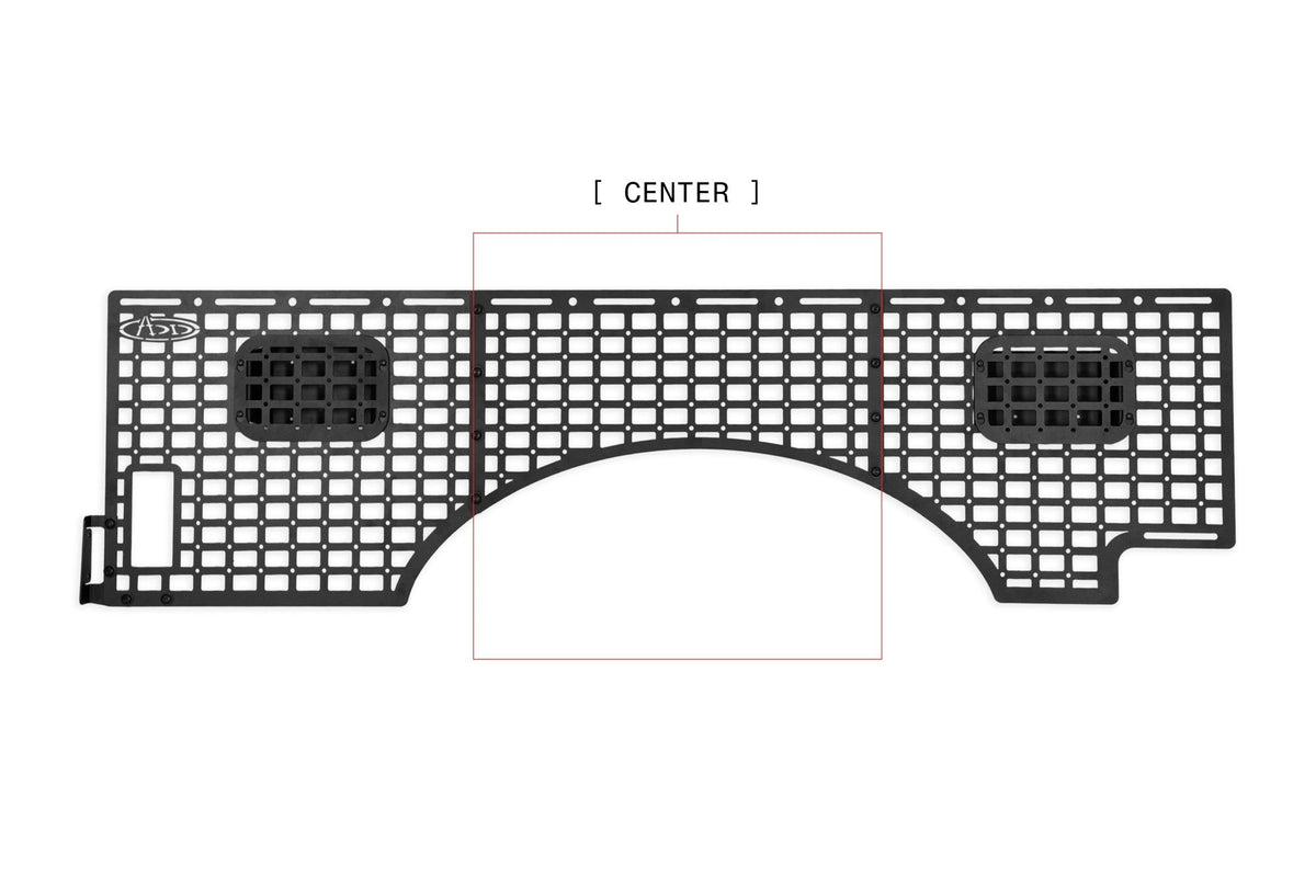 2023+ Ford Super Duty F-250 F-350 81.6 Inch Bed Bed Side Molle Passenger Side In Hammer Black Addictive Desert Designs