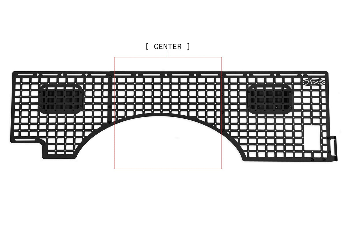 2023+ Ford Super Duty F-250 F-350 81.6 Inch Bed Bed Side Molle Passenger Side In Hammer Black Addictive Desert Designs