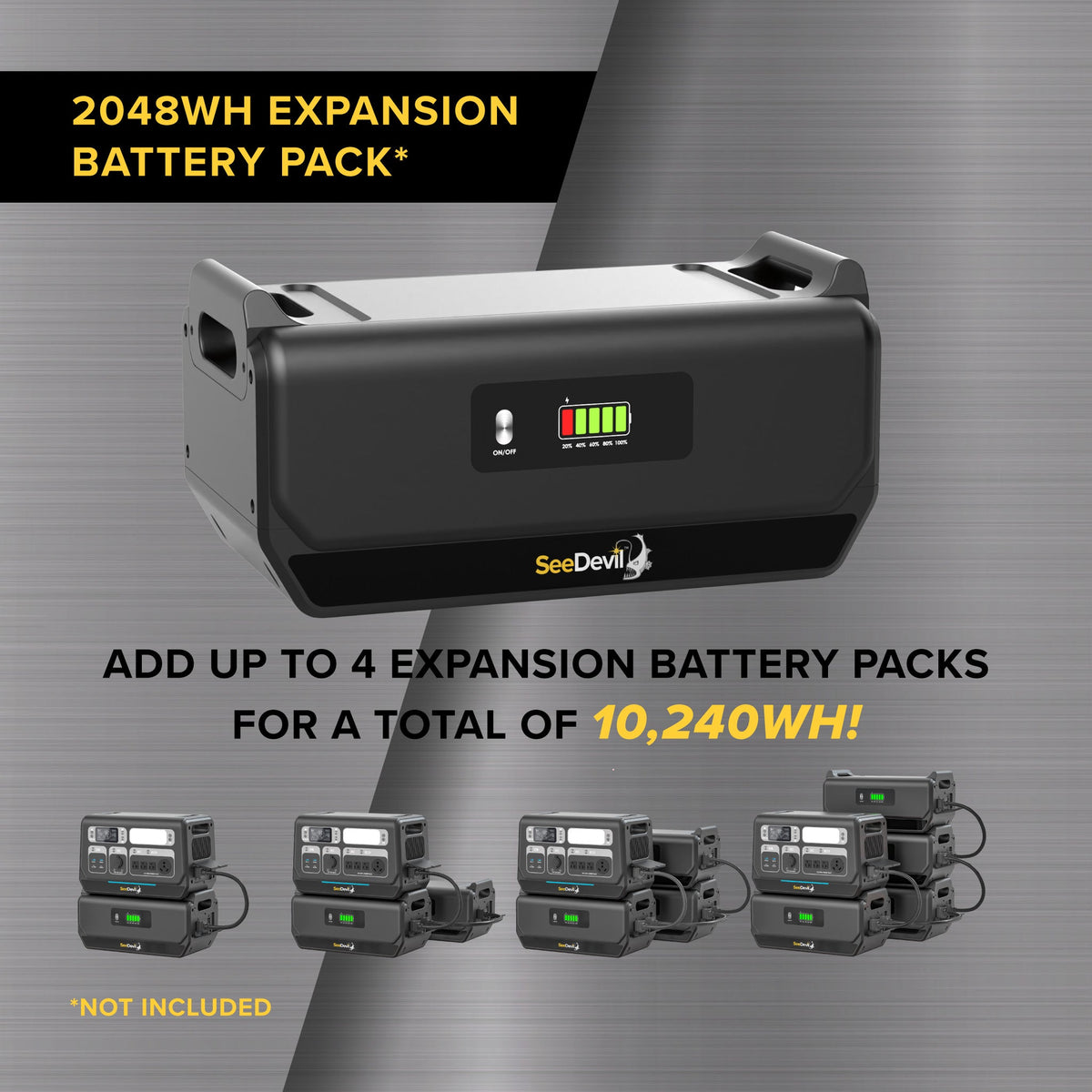 SeeDevil 2400W 2048Wh Portable Power Station