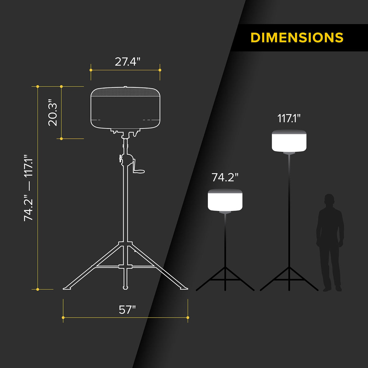 SeeDevil G3 400 Watt Balloon Light Kit