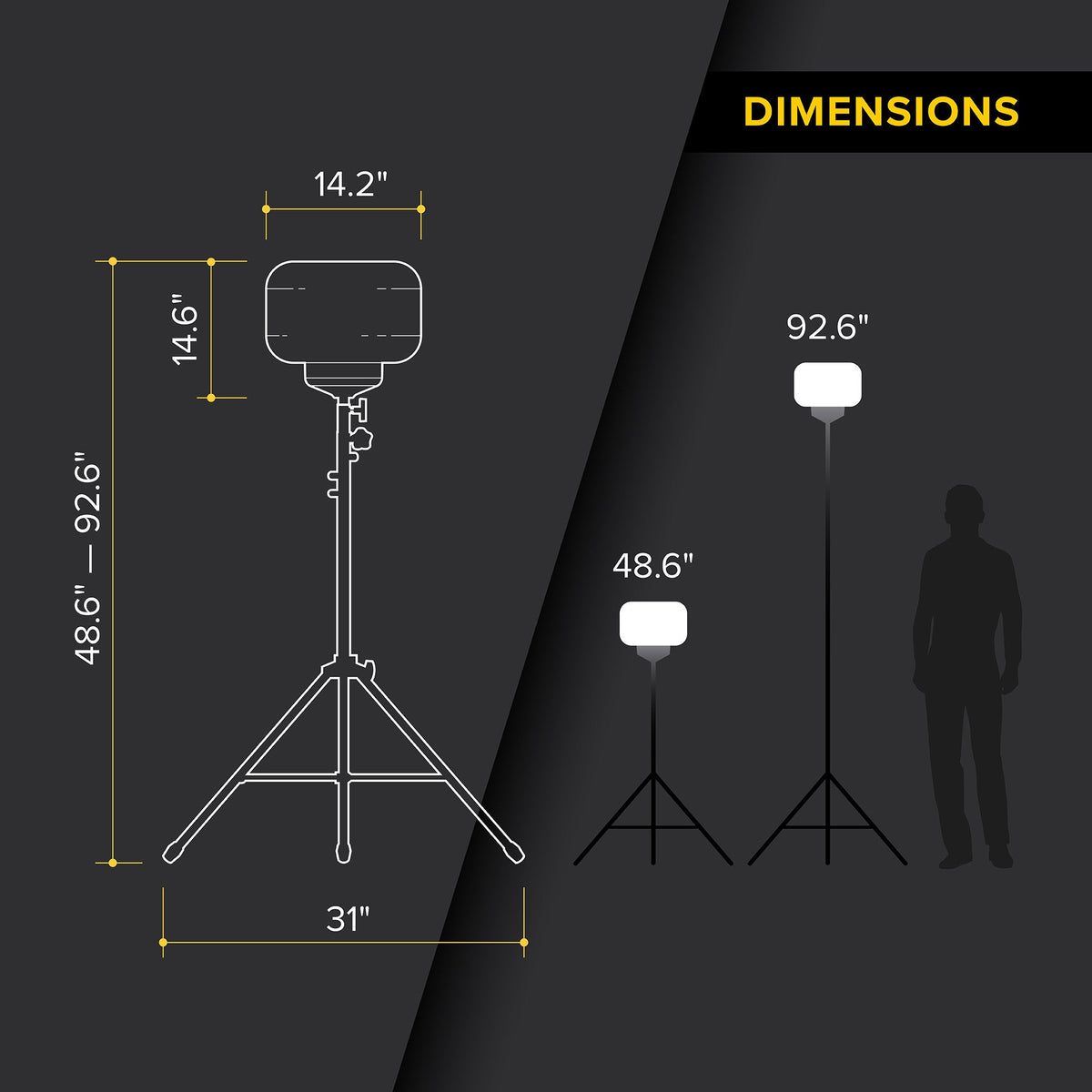 SeeDevil G3 60 Watt Balloon Light Kit