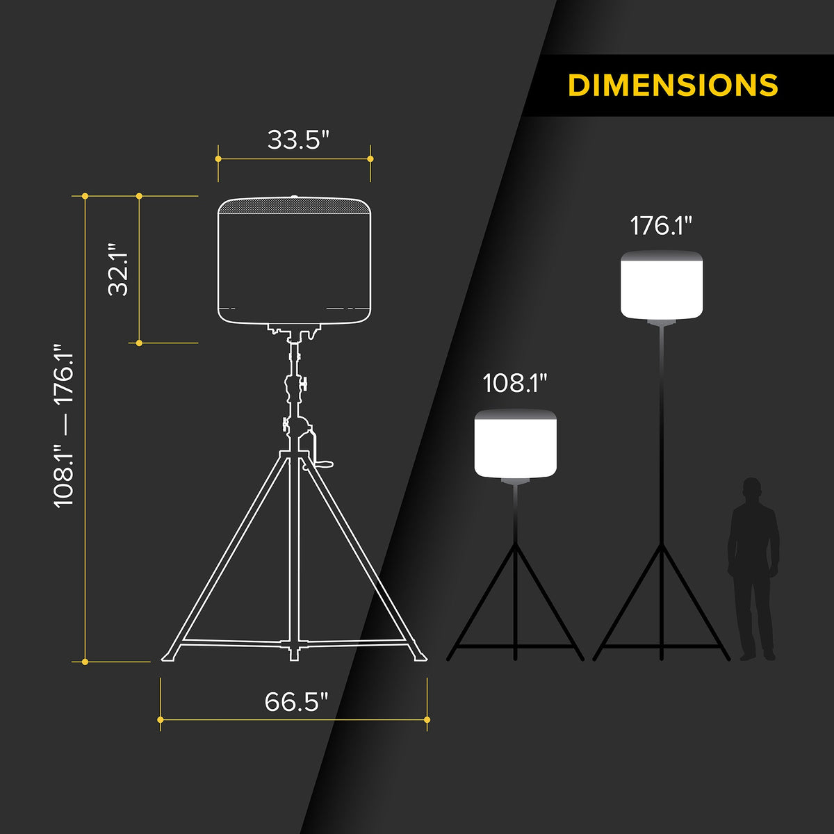 SeeDevil G3 800 Watt Balloon Light Kit