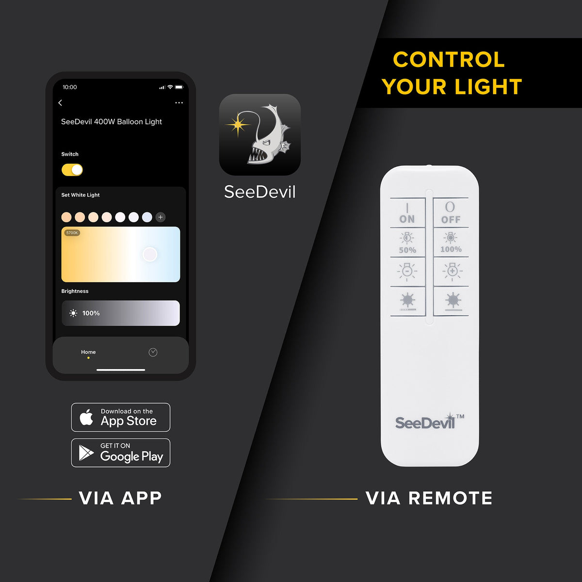 SeeDevil G3 250 Watt Balloon Light Fixture