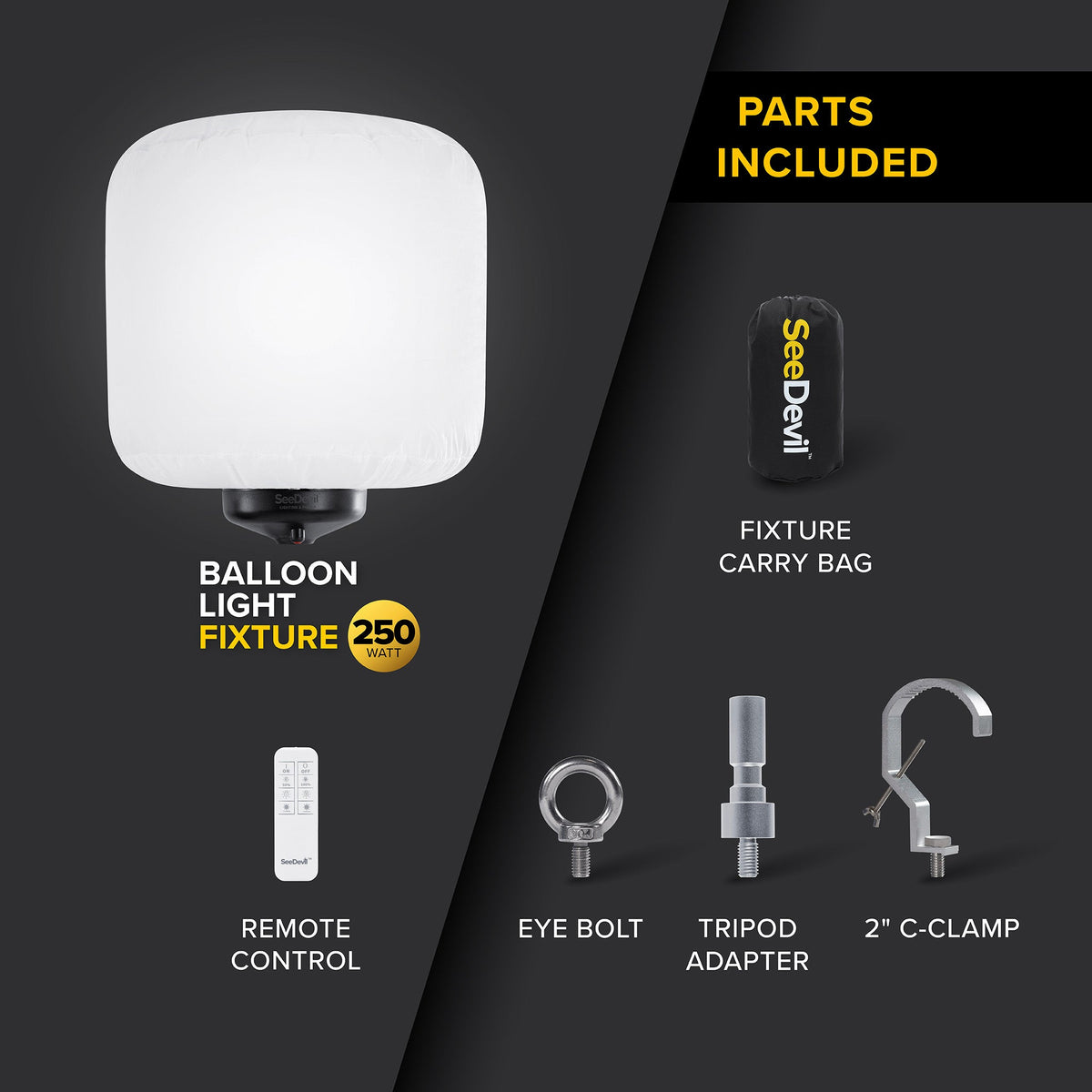 SeeDevil G3 250 Watt Balloon Light Fixture
