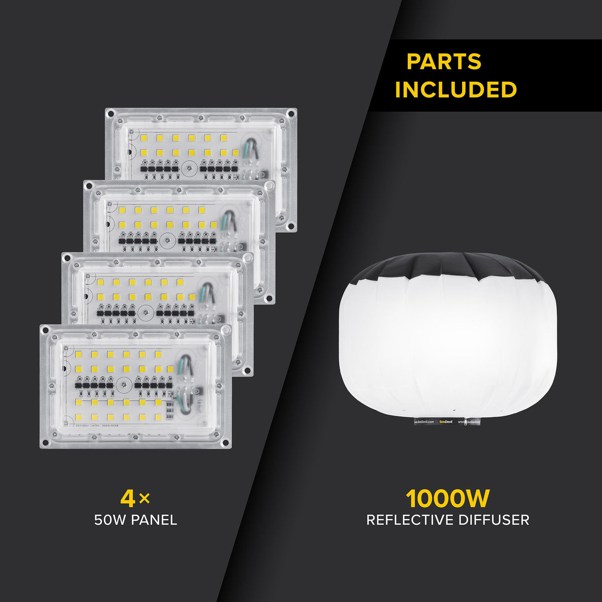 SeeDevil G3 1000 Watt Pro Series LED Upgrade Kit
