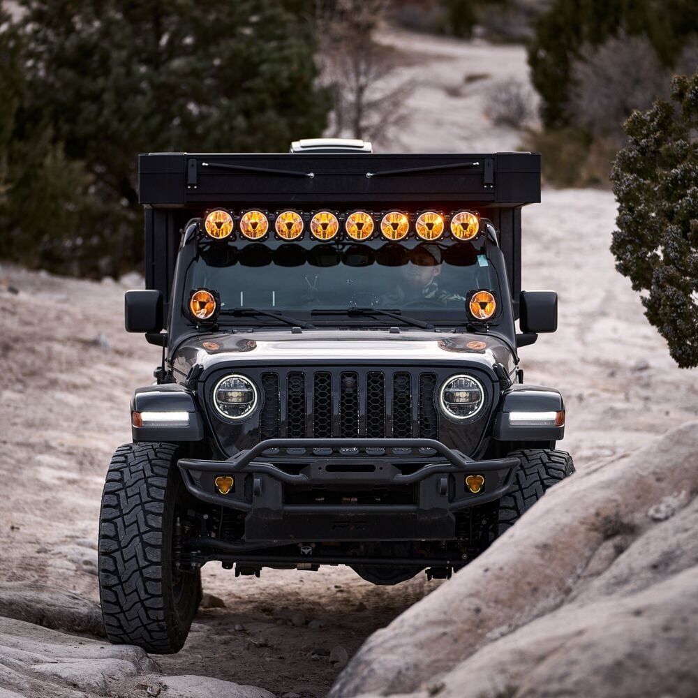 Gravity Titan Overhead 50 Inch Light Bar 2018-2026 Jeep Wrangler JL/Gladiator KC HiLiTES