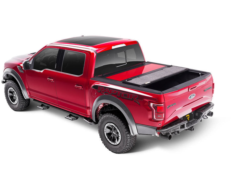 Tonneau Cover Fusion 2015-2019 Ford F-150 5 Foot 7 Inch Bed Ruby Red UnderCover