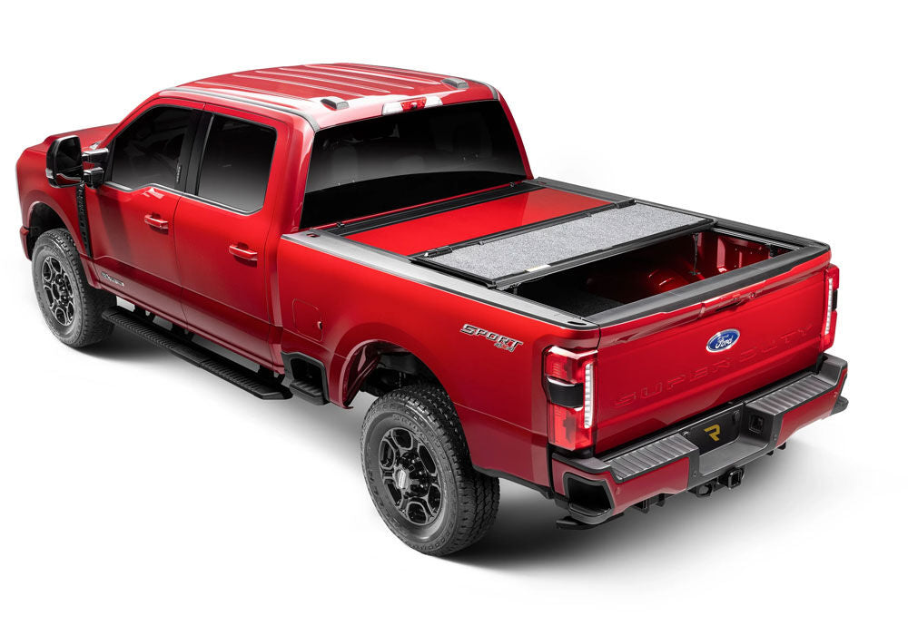Tonneau Cover Fusion 2017-2020 Ford F-250/350 6 Foot 10 Inch Bed Paint Code E2- Magma Red UnderCover