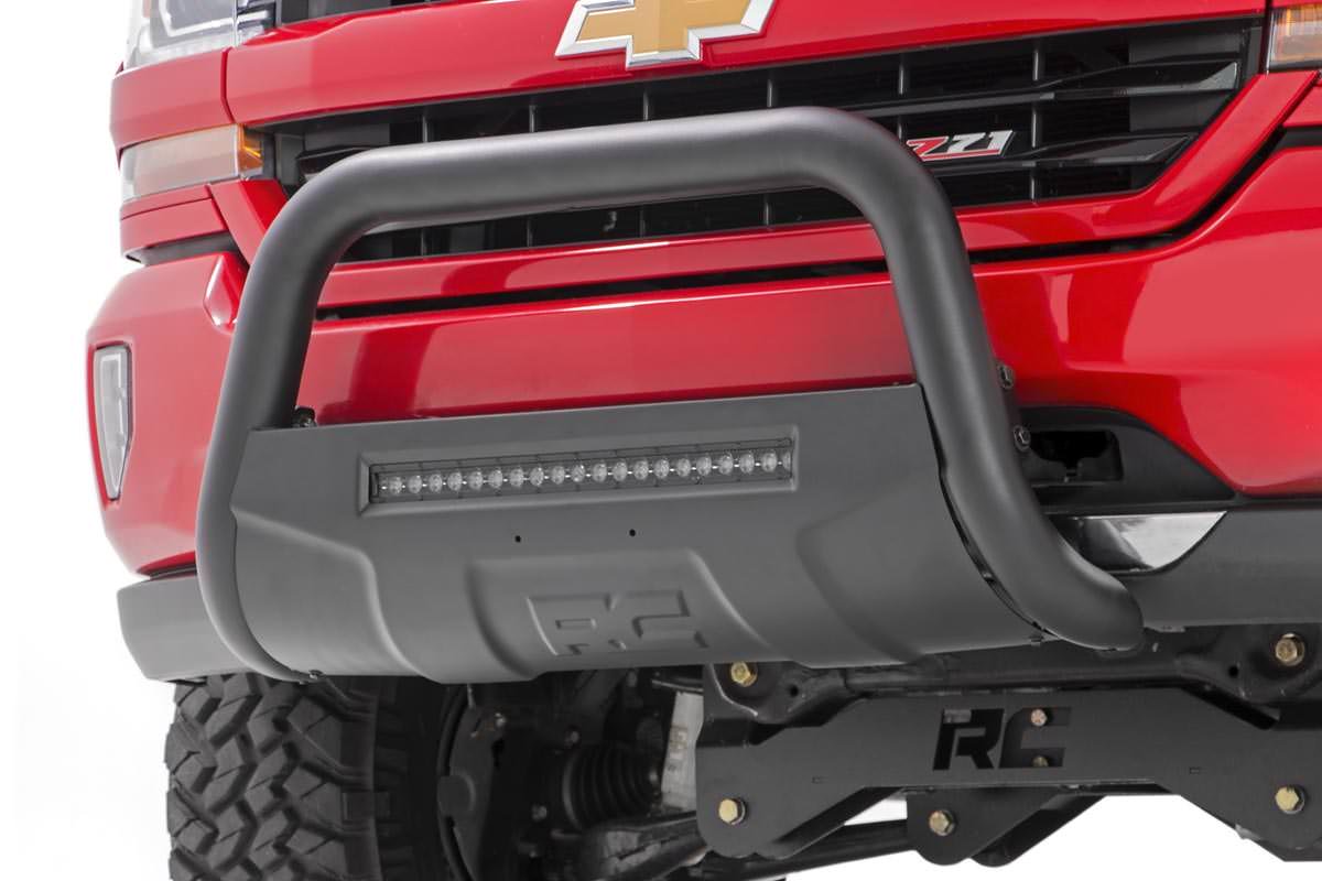 15-Up Colorado/Canyon Bull Bar w/LED Light Bar Black Rough Country
