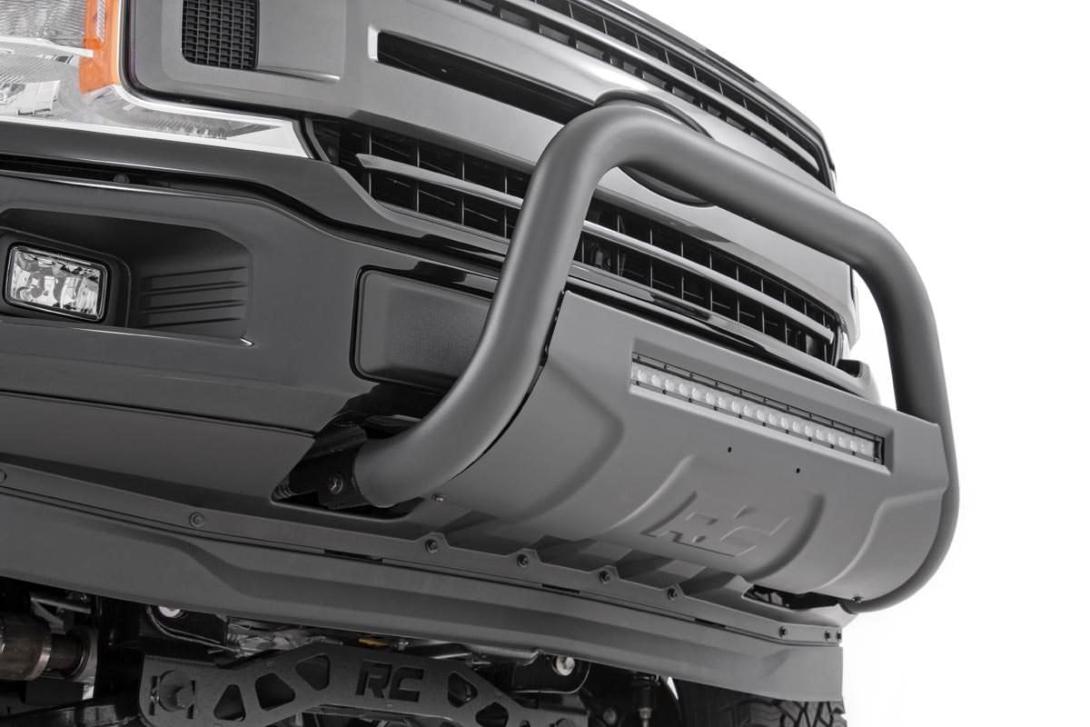 Ford 04-23 F-150 Bull Bar w/LED Light Bar Black Rough Country