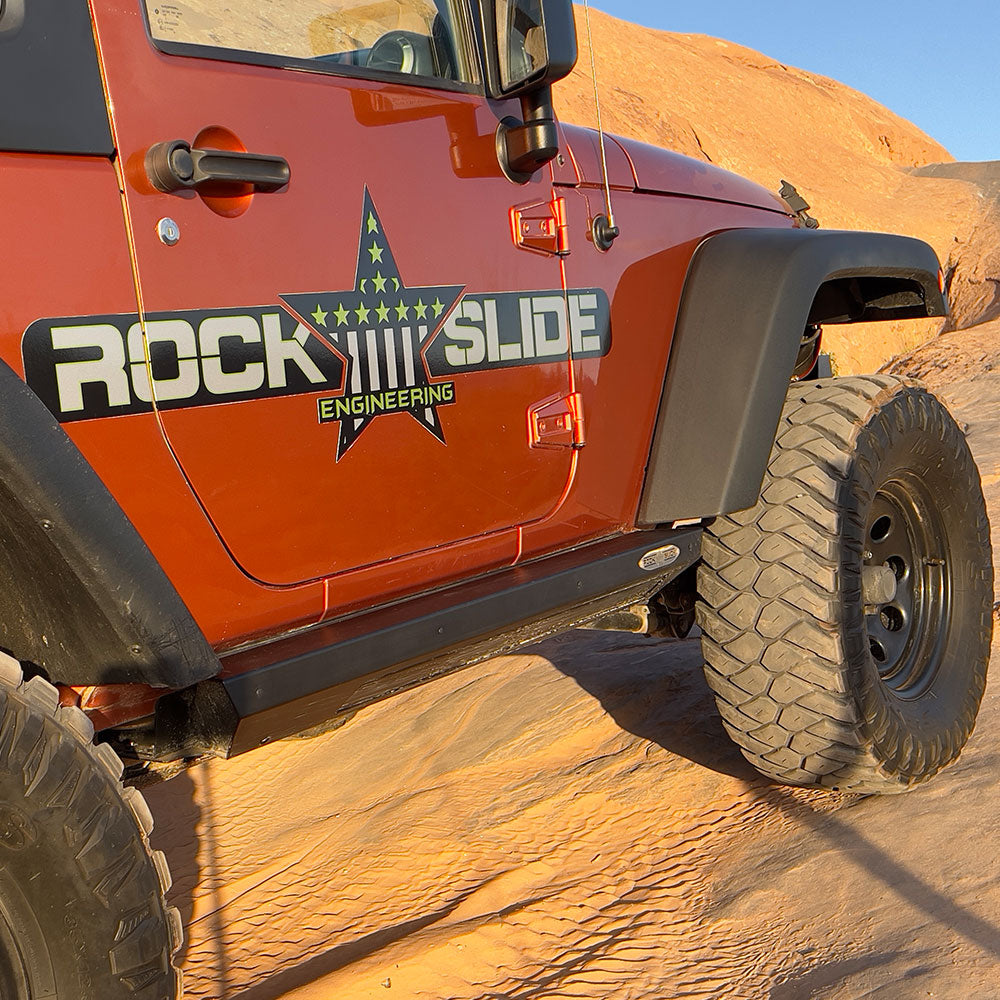 Jeep JK Side Step Sliders For 07-18 Wrangler JK 2 Door Models Passenger Side Sub Part Rock Slide Engineering