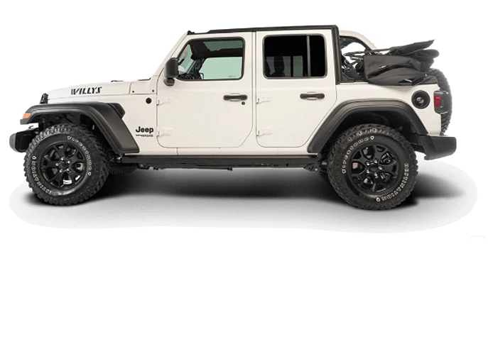 eTop Jeep 2018-26 Wrangler JL; 4-Door; 4XE (Fastback; Black)