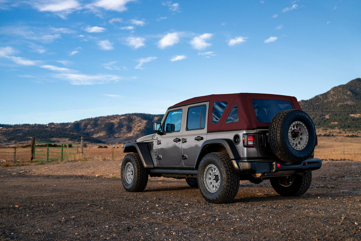 eTop Jeep 2018-26 Wrangler JL; 2-Door (Squareback; Merlot)