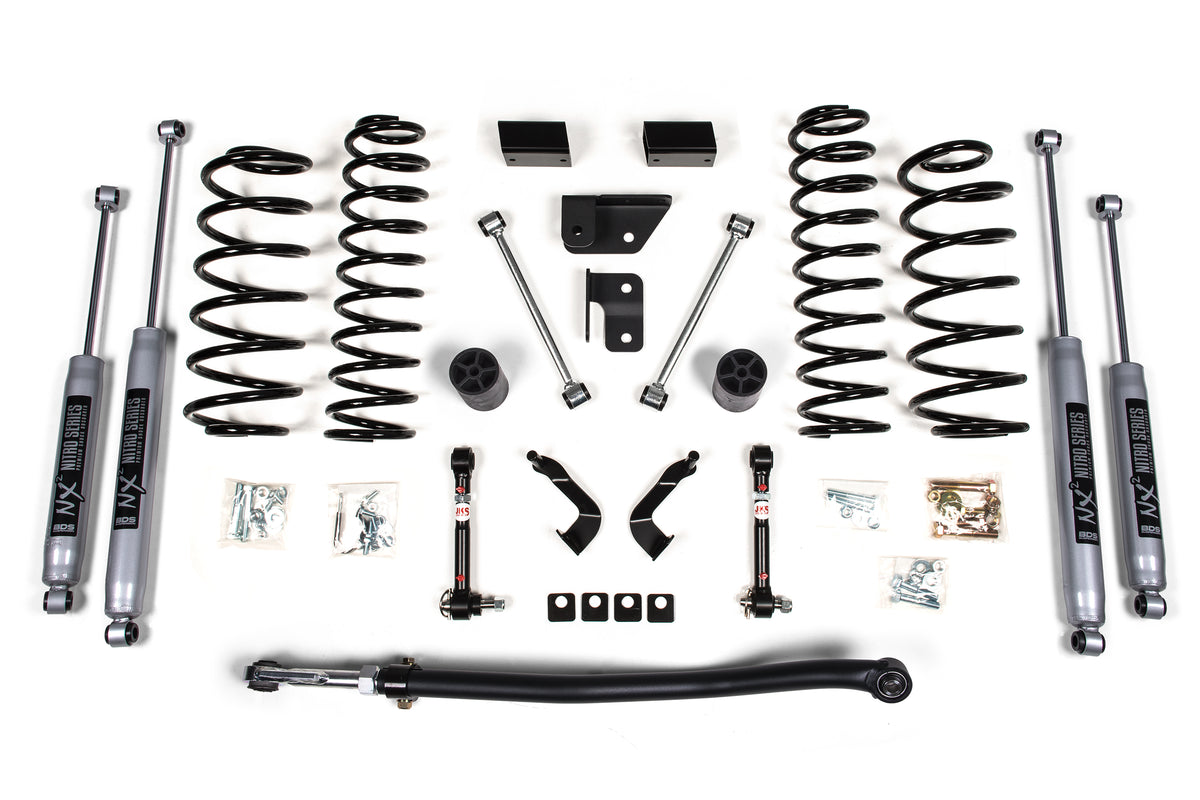 3 Inch Lift Kit Jeep Wrangler JL 18-25 4-Door NX2 Nitro Shocks