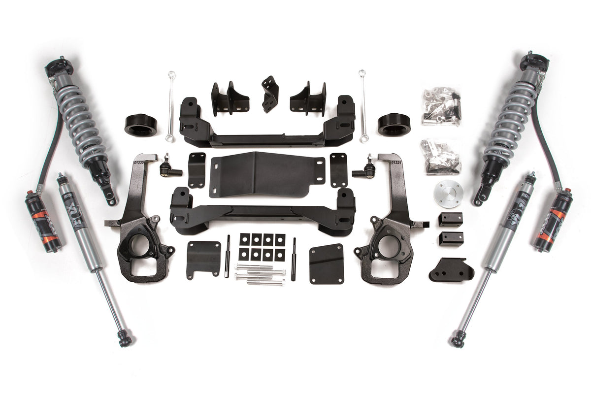 13-18 Ram 1500/ 2019-2023 1500 Classic 4WD 4 Inch Suspension Lift Kit, 3 Inch Rear Lift, Coil Spring - Fox 2.5 Performance Elite Series C/O, Fox 2.5 Performance Elite Series Shocks BDS Suspension
