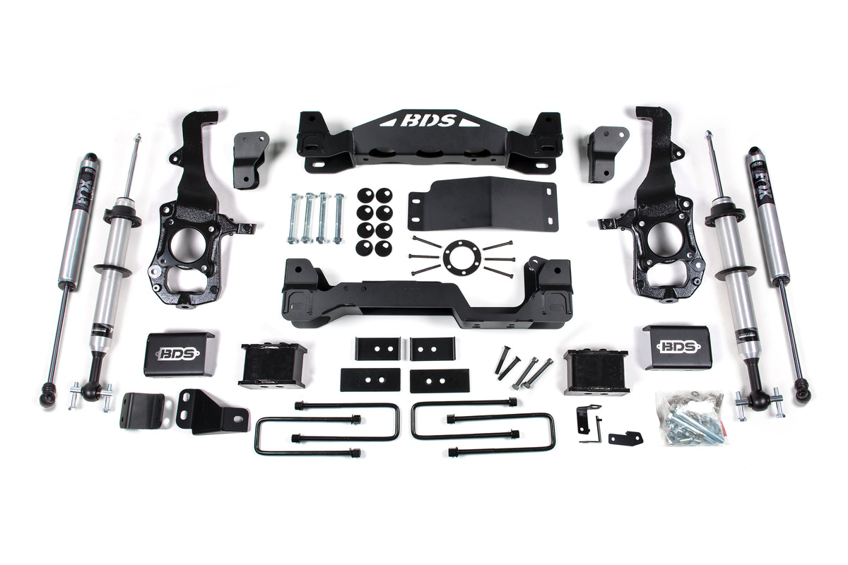 6 Inch Lift Kit FOX 2.0 Strut Ford F150 21-25 4WD 3 Inch Block Kit