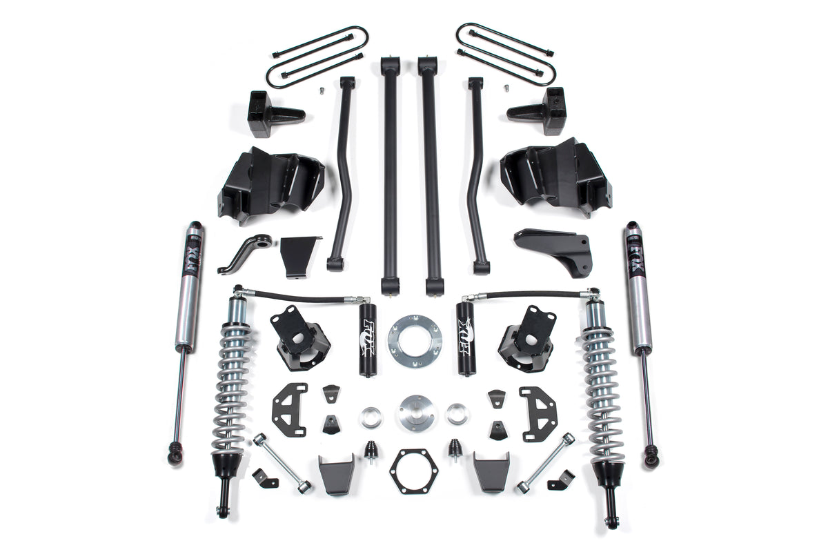 6 Inch Lift Kit Long Arm & FOX 2.5 Coil-Over Conversion Dodge Ram 2500 09-13 4WD Fox 2.5 Performance Shocks Diesel Block Kit Fox 2.5 Performance Shocks
