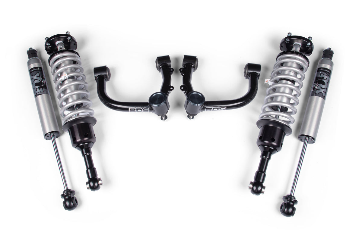 24 Toyota Tacoma 2 Inch Suspension Lift Kit, 0 Inch Rear, BDS UCA - Fox 3.0 Factory Race Series C/O Front, Fox 3.0 Factory Race Series Rear Shock BDS Suspension