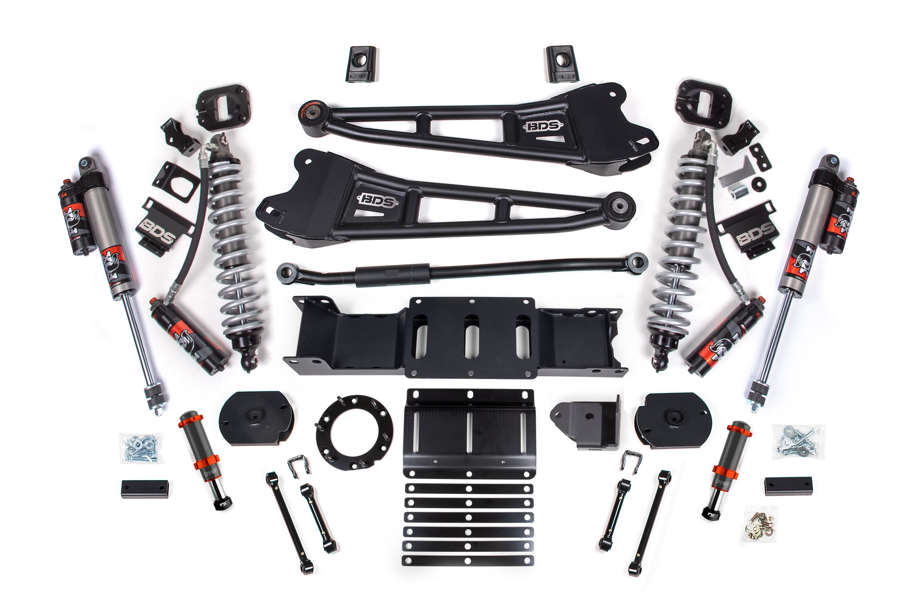 3-inch lift kit with radius arms and FOX 2.5 coil-over conversion for 2019-2024 Ram 2500 4WD diesel trucks.