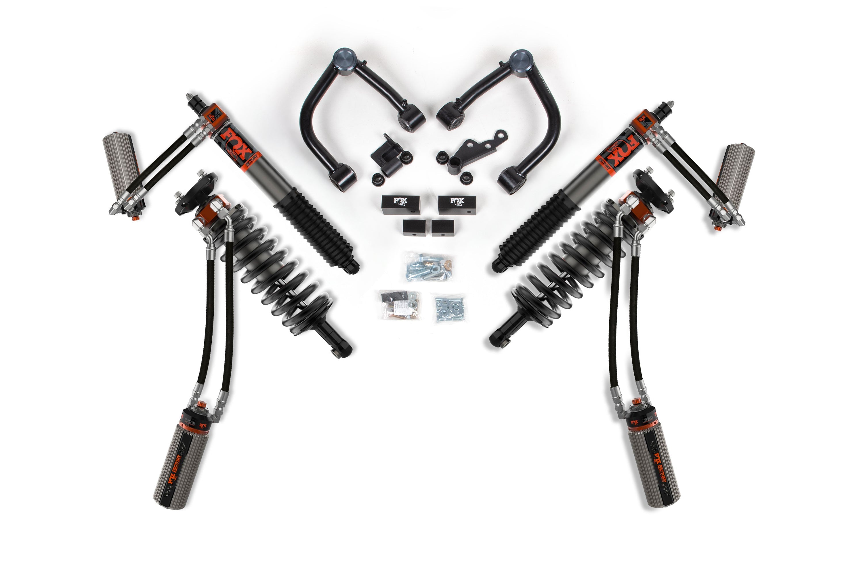 Coilover Upgrade Kit | FOX 3.0 Internal Bypass Factory Race Series | Toyota Tundra TRD Pro (22-26) 4WD