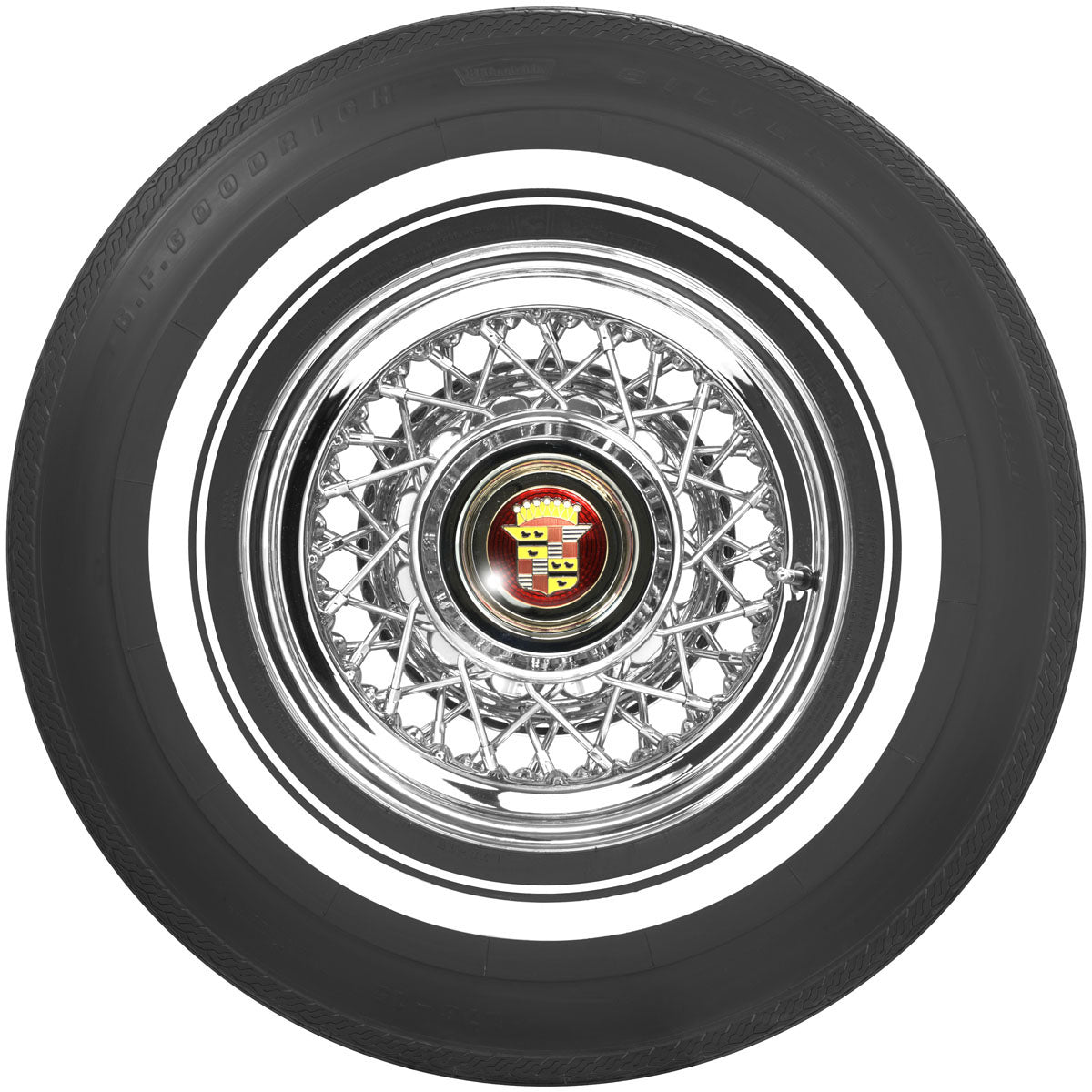 BFGoodrich L78-15 1 1/8 + 5/16 DUAL White Wall CADILLAC - 62880