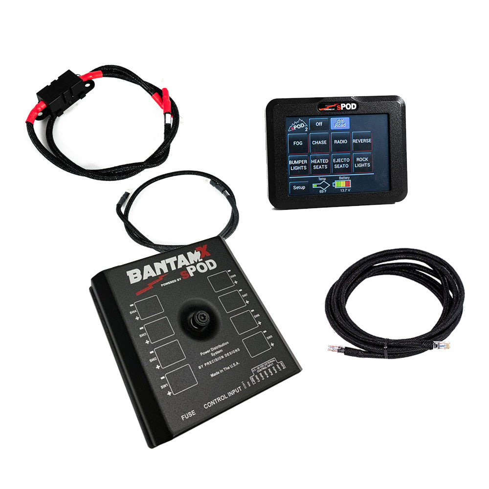 BantamX Touchscreen for Uni with 36 Inch battery cables