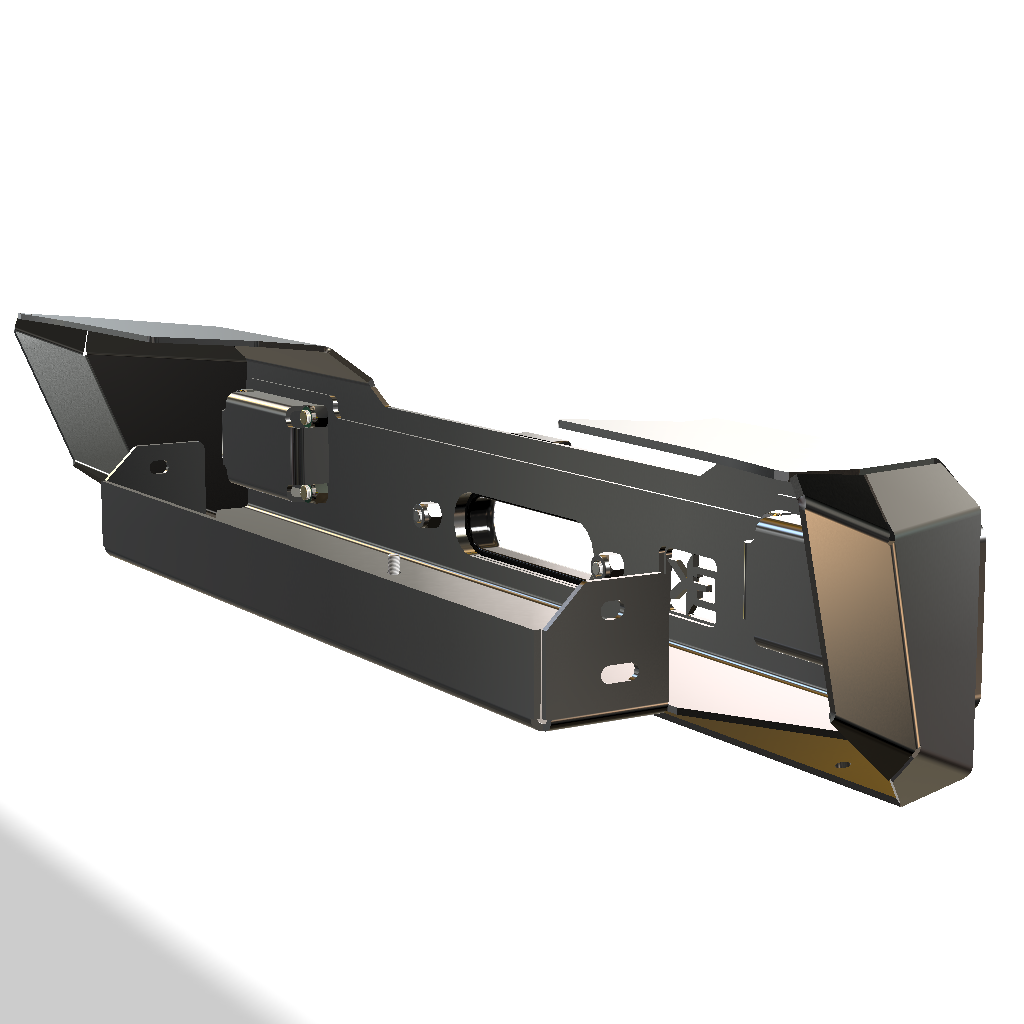 Gauntlet Front Bumper w/Winch Plate for Jeep JL/JT (2018+)